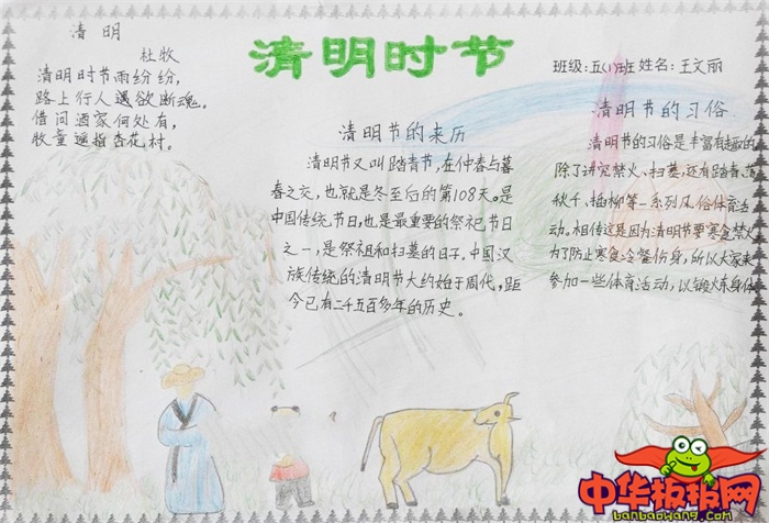 超简单的清明节手抄报大全，清明