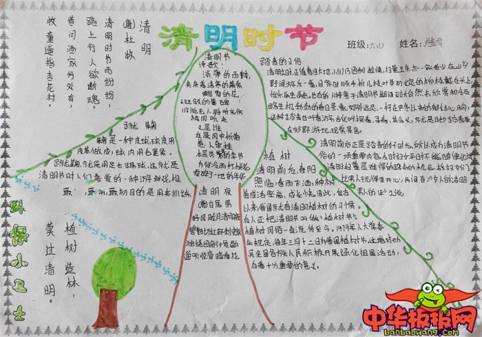 超简单的清明节手抄报大全，清明