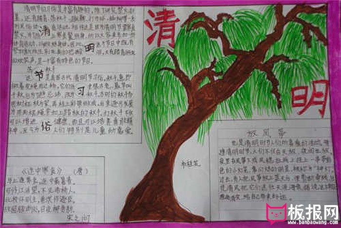 2017年清明节手抄报大全，清明时节雨纷纷