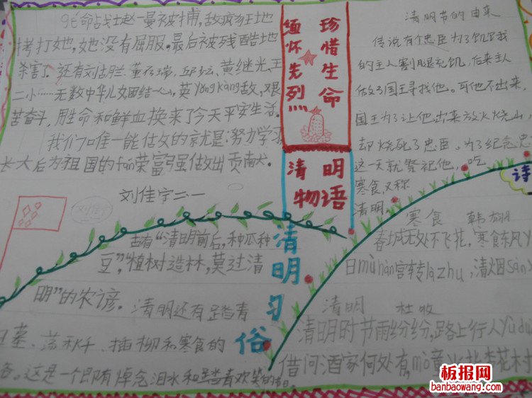 缅怀先烈，珍惜幸福手抄报