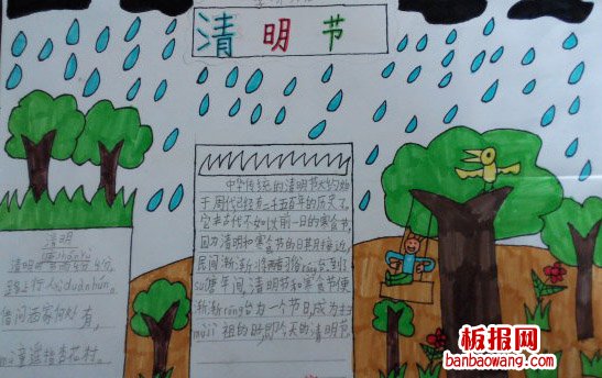 最新魂断清明手抄报