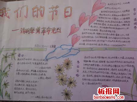 祭奠先烈手抄报
