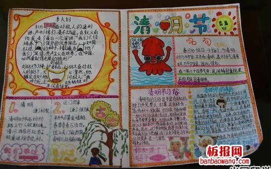 清明节手抄报内容