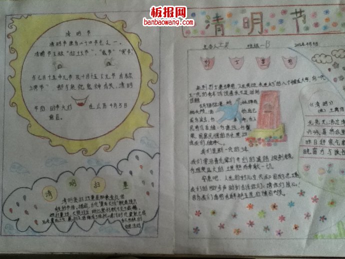 清明时节话清明——清明节的起源手抄报