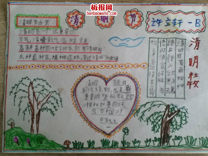 关于清明——清明节的来历手抄报