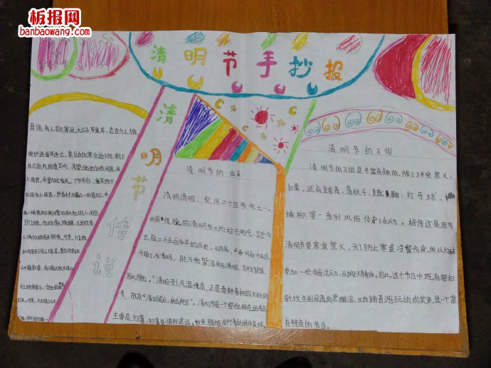 走进清明——清明节的传说手抄报