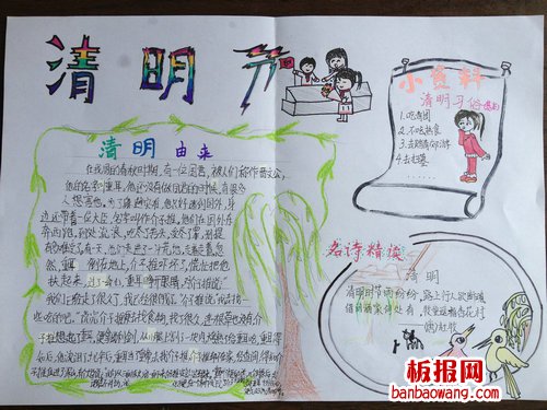 期待清明节手抄报