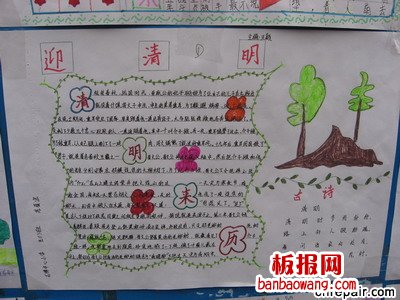 迎清明手抄报