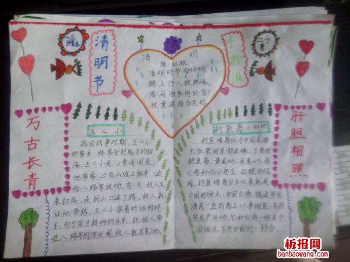 缅怀先烈——清明节手抄报