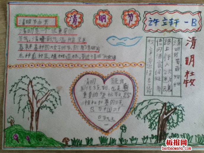 清明时节手抄报