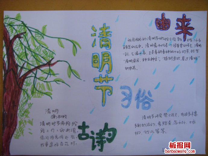 传统节日——清明手抄报