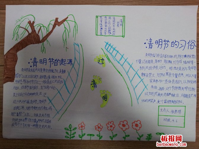 清明——民间的传统节日手抄报