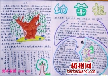 幼苗报清明节手抄报