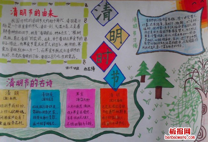 清明时节手抄报