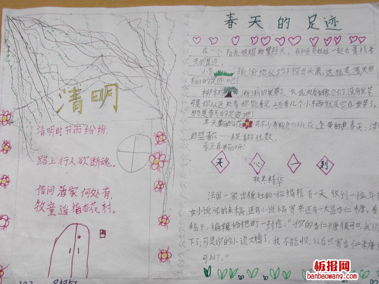清明节，过清明手抄报