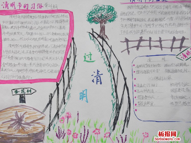 清明节，过清明手抄报