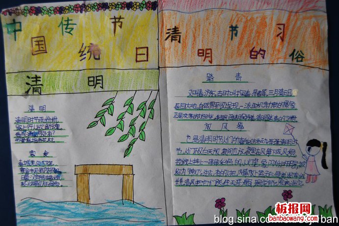中国传统节日——清明节手抄报