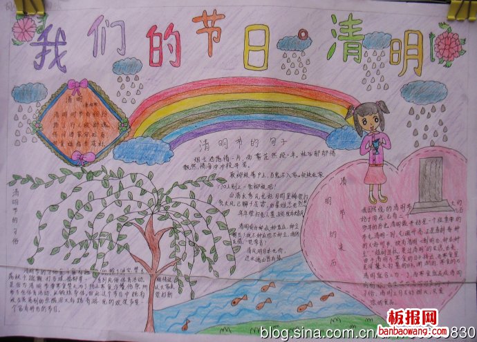 祭祀祖先的节日——清明手抄报