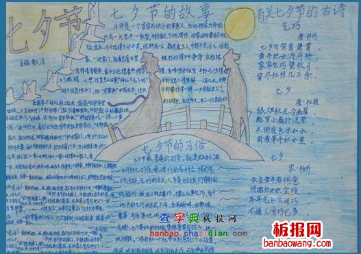 七夕手抄报版面