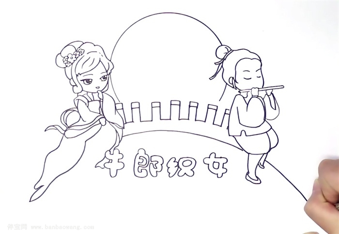 牛郎织女手抄报怎么画