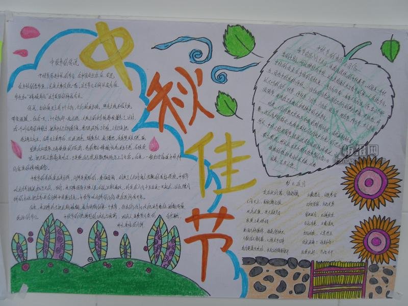 小学生中秋节手抄报