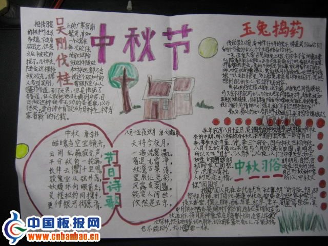 2012中秋手抄报图片欣赏