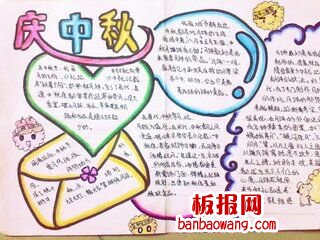 庆中秋手抄报