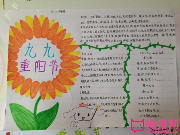 重阳节手抄报图片大全，秋光正好庆重阳（五张）