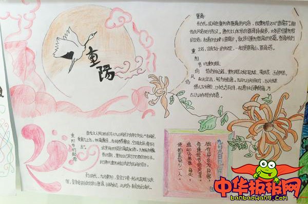 小学生重阳节手抄报简单好看，重阳