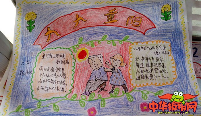 重阳节手抄报图片简单，九九重阳