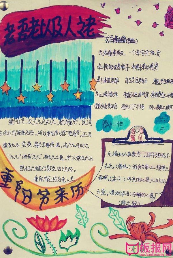重阳节手抄报图片，欢庆重阳（3张）