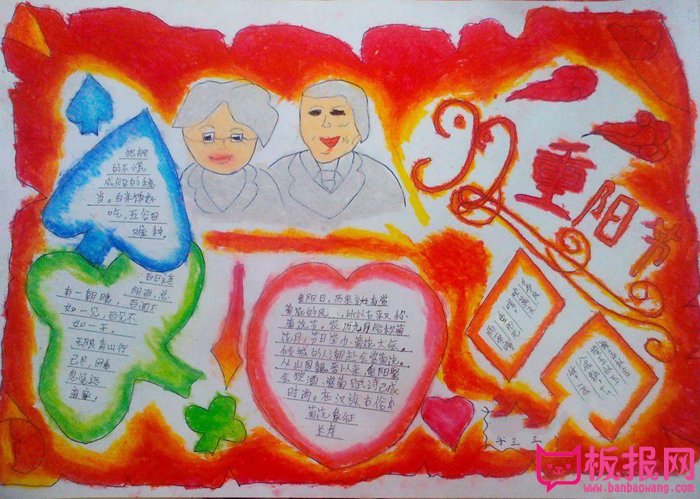 九九重阳节手抄报图片，尊老敬老
