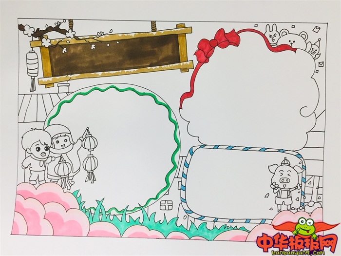 新年英语手抄报，关于新年的英文手抄报