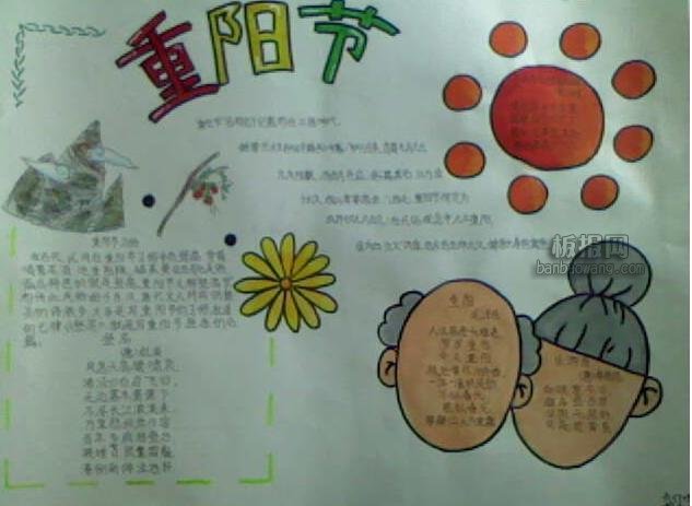 九九重阳节手抄报