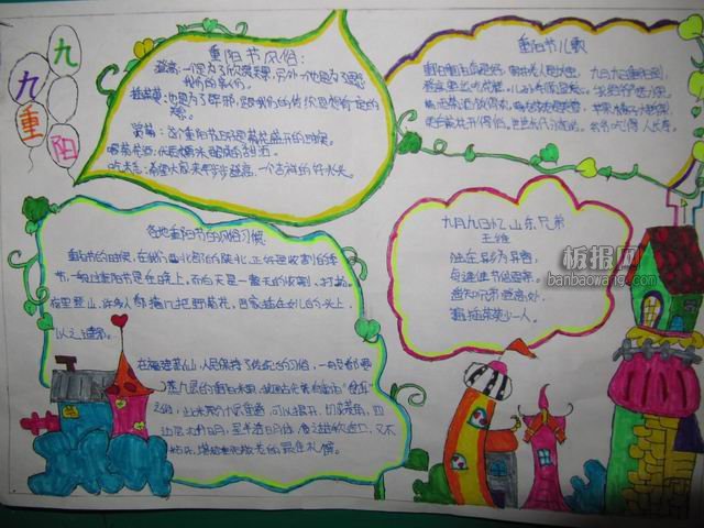 重阳节手抄报图片