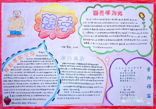 重阳节手抄报图片设计