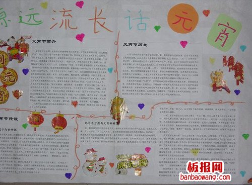 元宵节祭门祭户手抄报