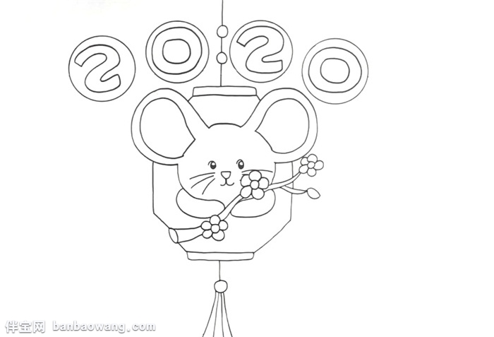 2020鼠年手抄报怎么画
