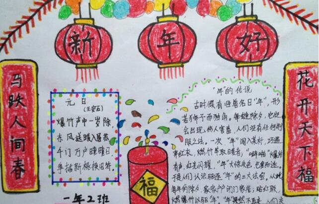 2015春节手抄报
