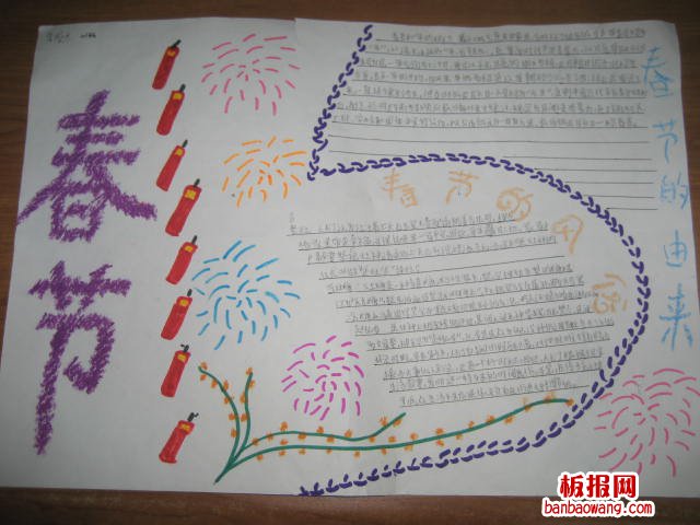春节的风俗春节手抄报