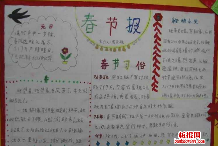 春节手抄报图片大全