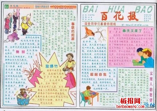 春联的起源手抄报