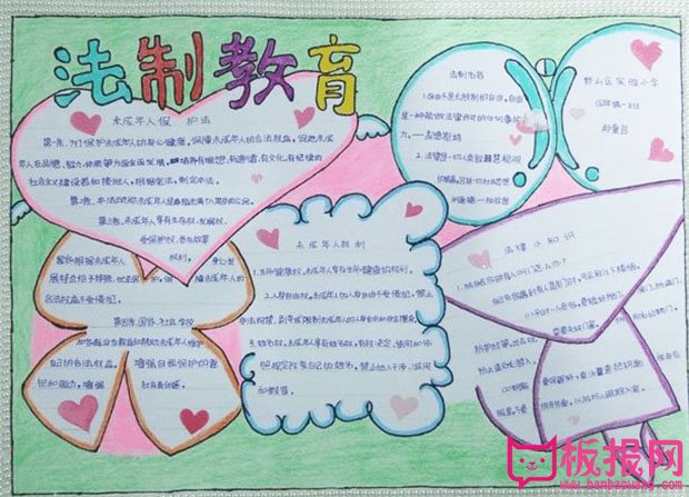 小学生法制教育活动手抄报，懂法很重要