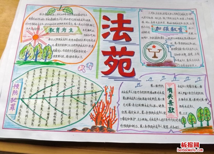 普法知识手抄报