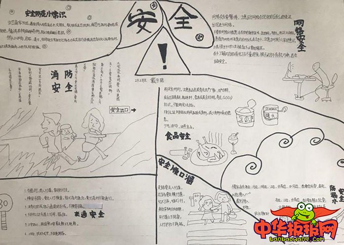 小学生安全手抄报图片，安全知识