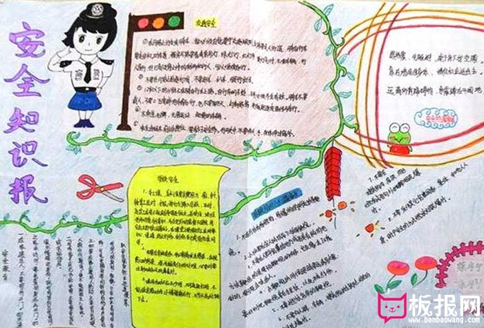 关于安全的手抄报图片，安全知识报