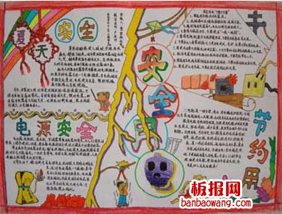 关于用电安全手抄报