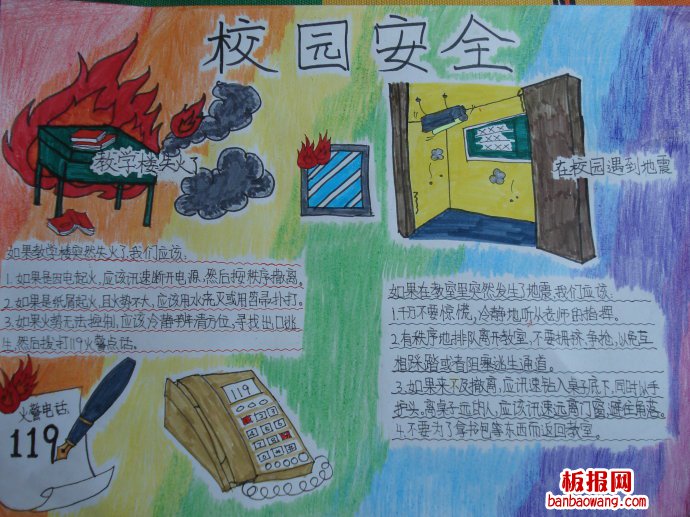 健康成长的乐园——校园手抄报