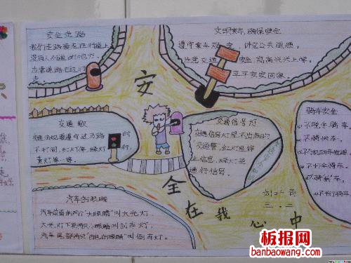 安全问题长存于心间手抄报