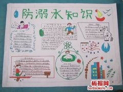 防溺水知识手抄报